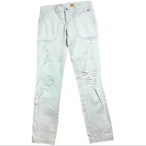 Anthro Pastel Blue Pilcro & The Letterpress Hyphen Fit Distressed Chino-25